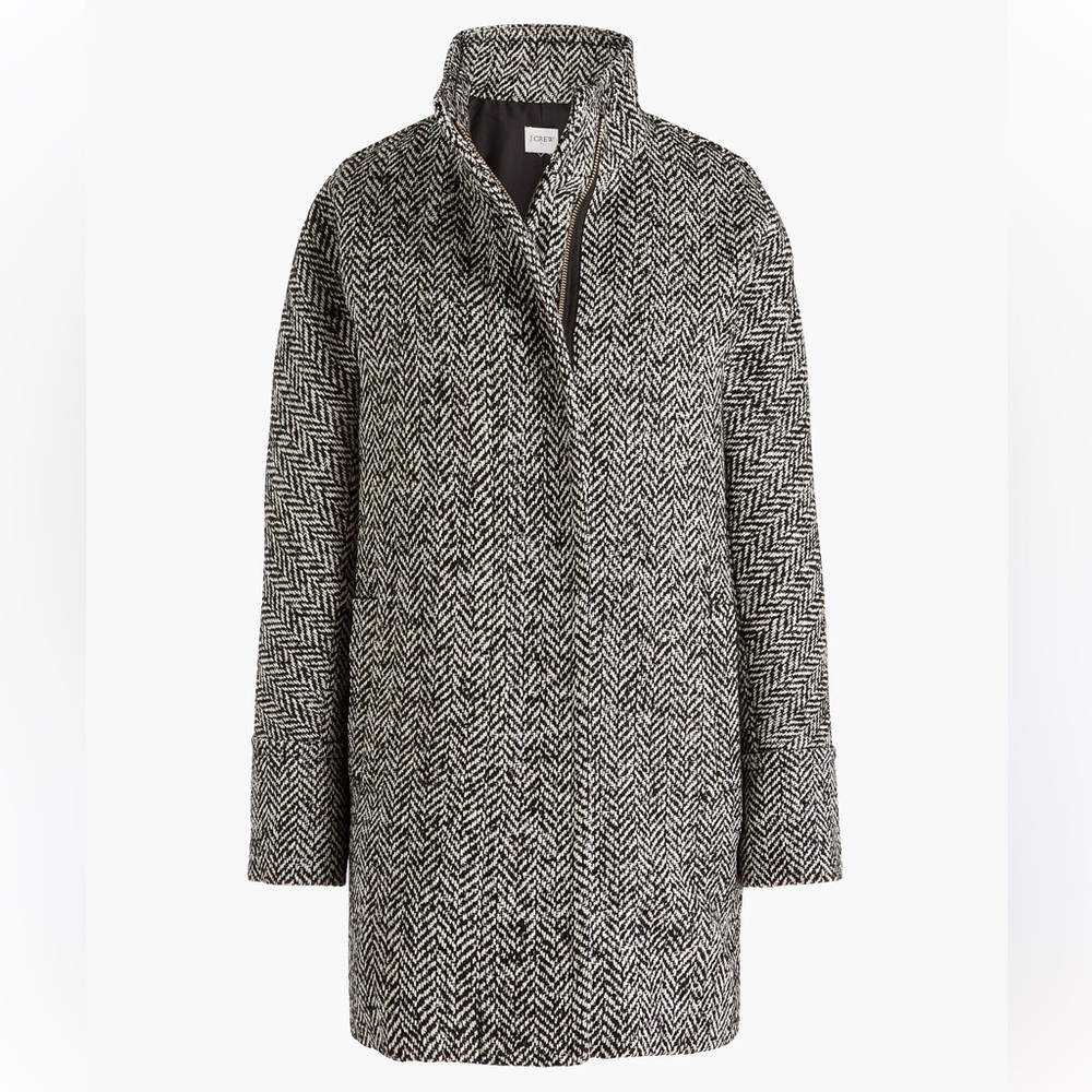 J. Crew Herringbone City Coat